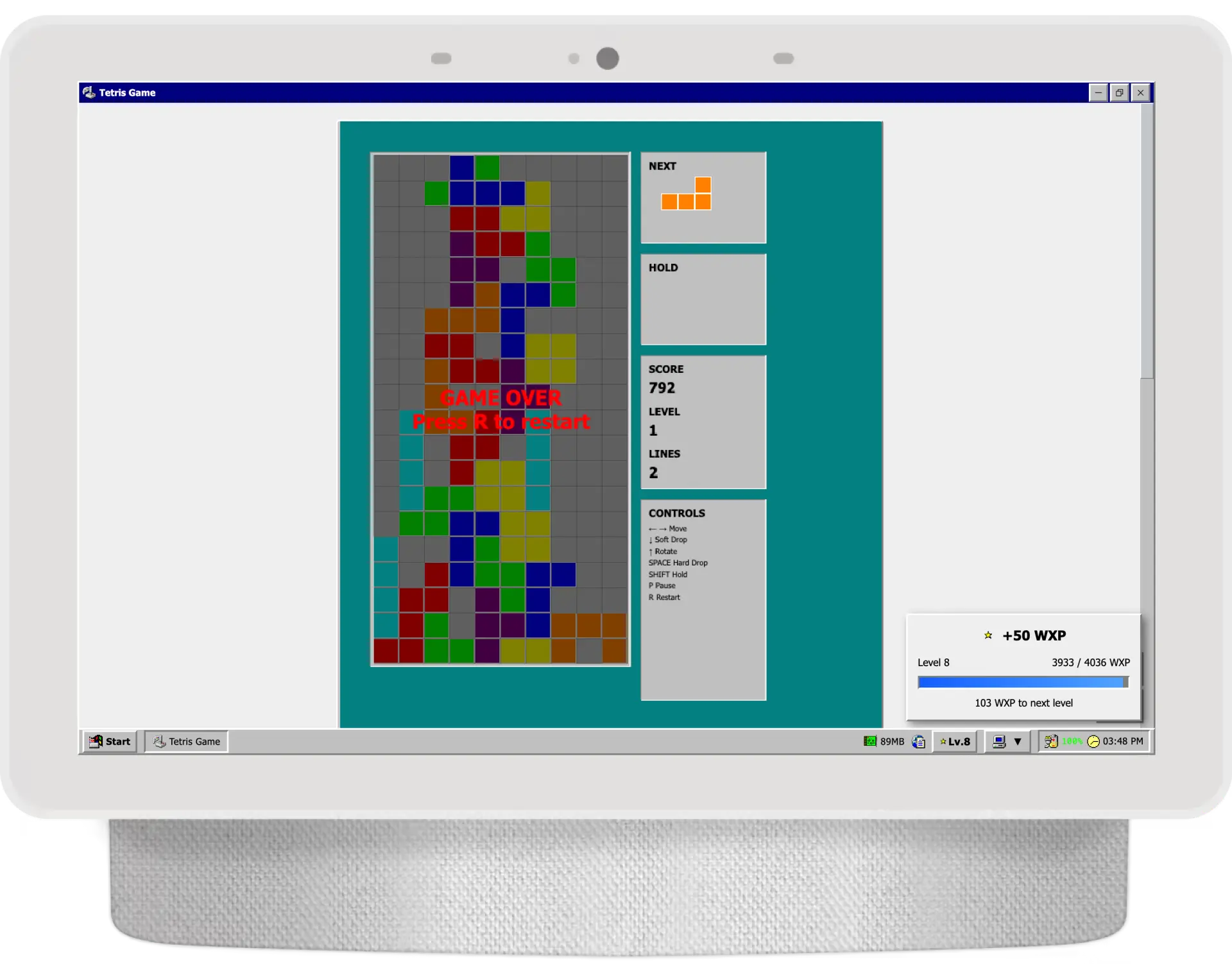 Tetris gameplay screenshot 3